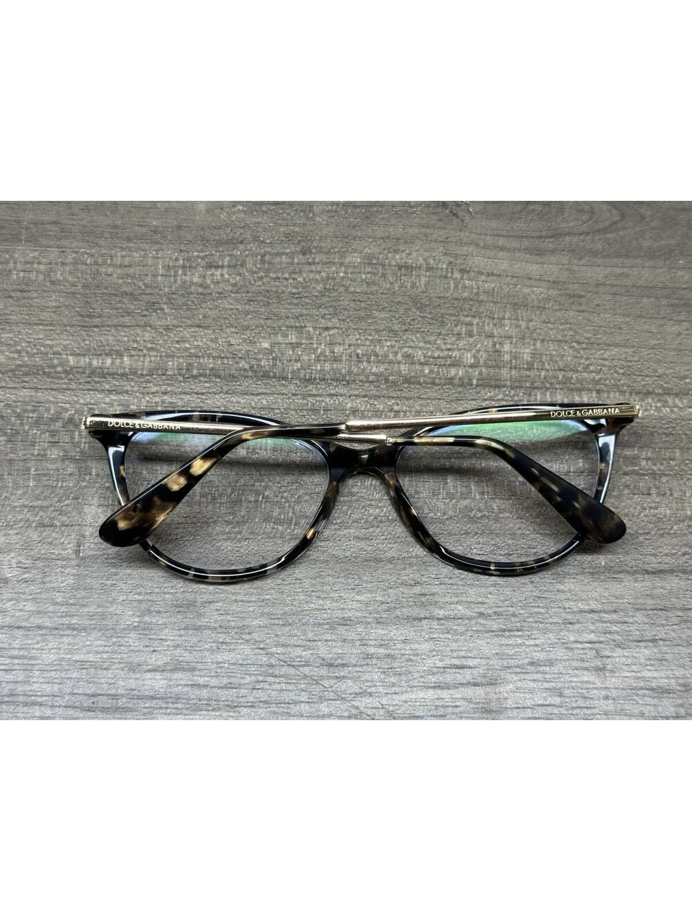 DOLCE & GABBANA DG3258 911 Italy Brown Black Tortoise Eyeglasses Frame 54-17-140